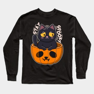 Stay Spooky Black Cat Long Sleeve T-Shirt